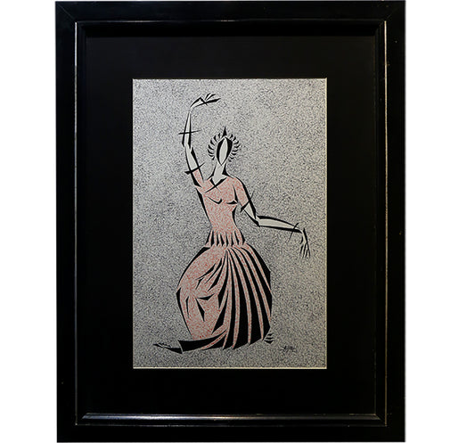 Abstract Dancer Framed Art
