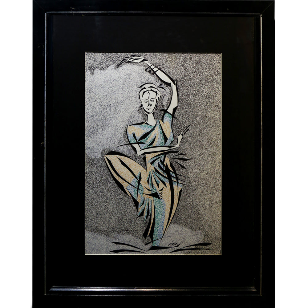 Abstract Dancer Framed Art