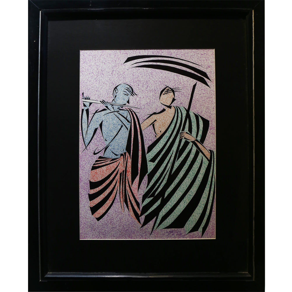 krishna Sudhama Framed Art