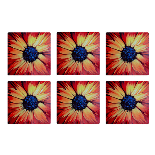 Abstract Flower Coasters