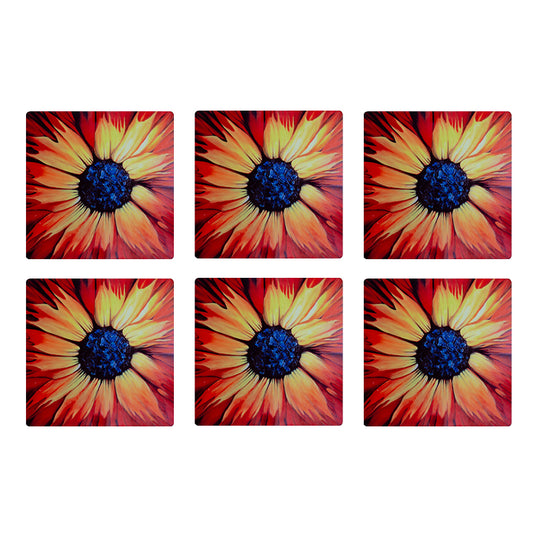Abstract Flower Coasters
