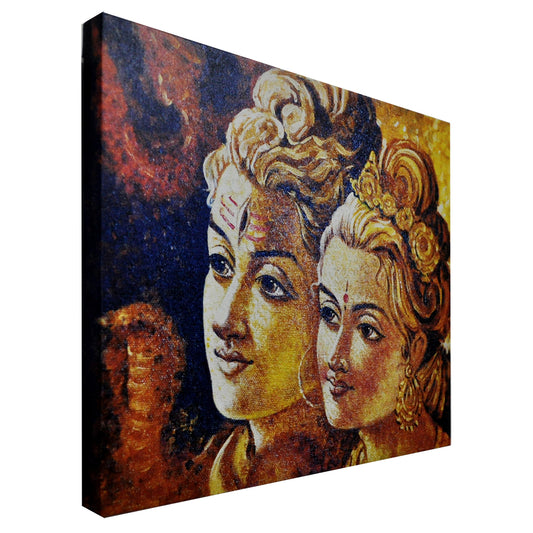 Shiv Parwati Canvas Print
