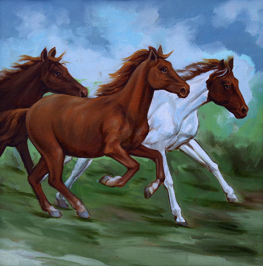 Galloping through Time (Original Artwork)