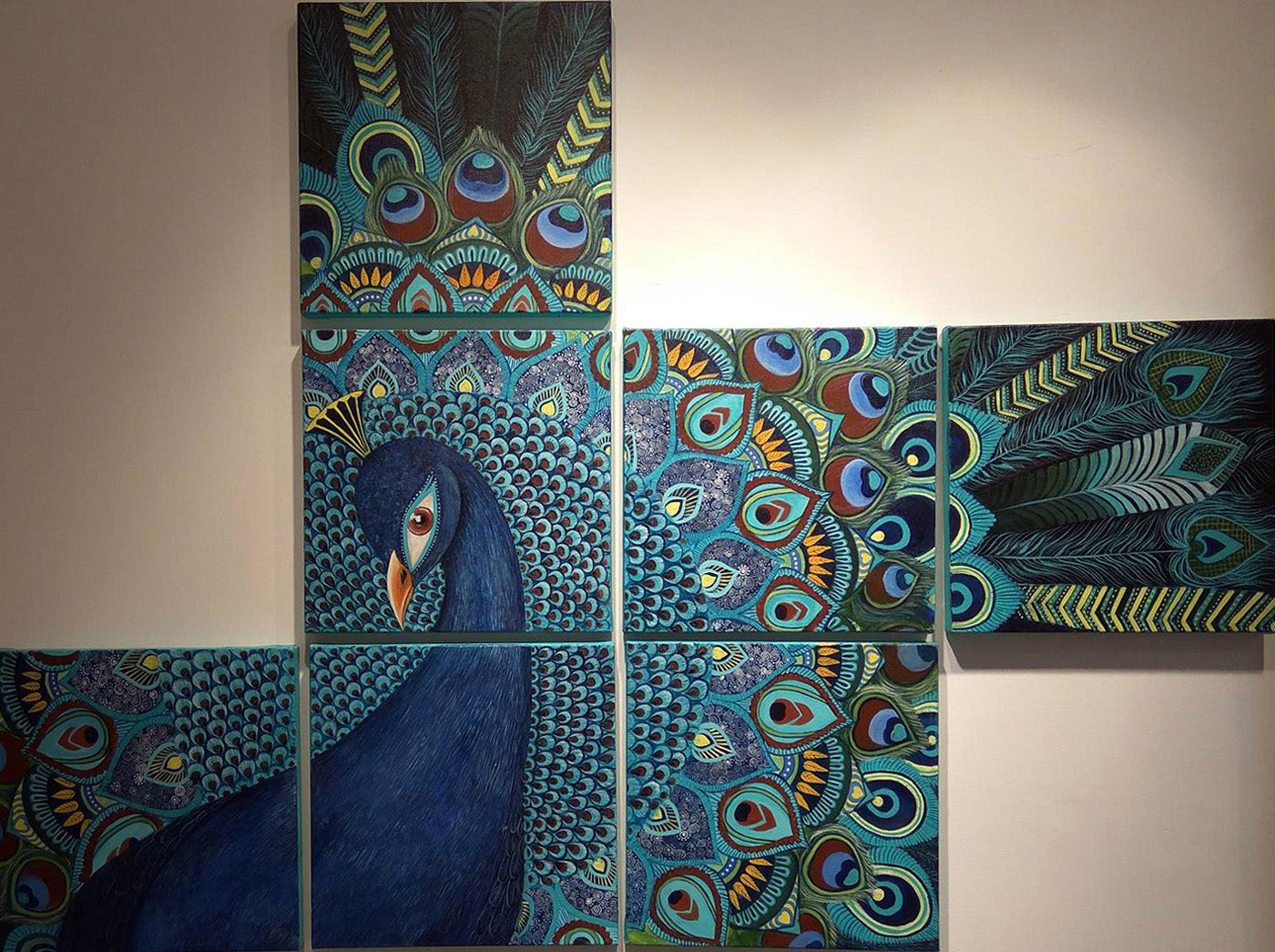Abstract peacock (Original Artwork)