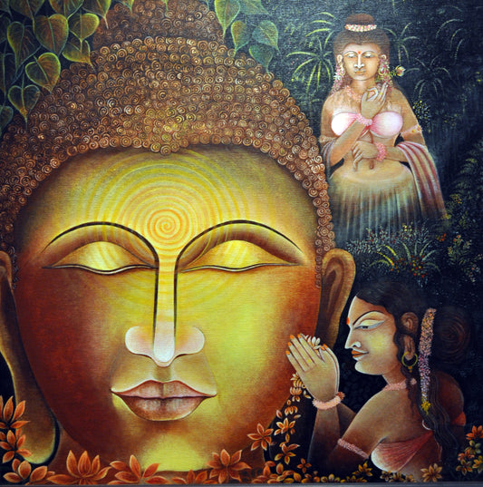 Buddha & Amrapali (Original Artwork)