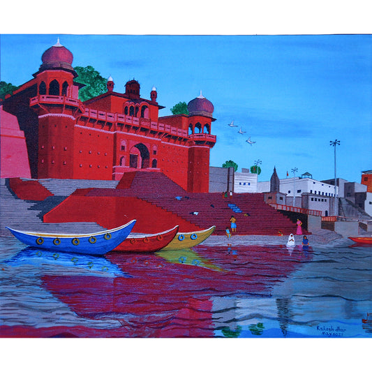 Ghat Canvas Print