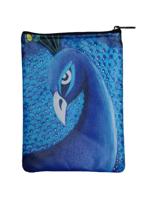 PEACOCK ZIP POUCH