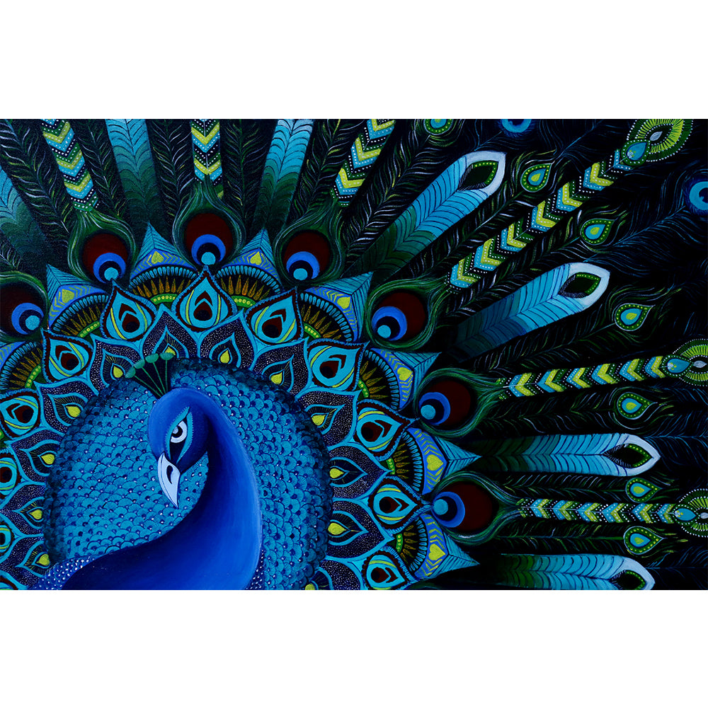 Blue Peacock (Original Artwork)