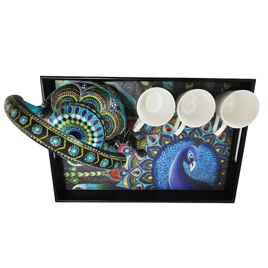 Peacock Serving Tray